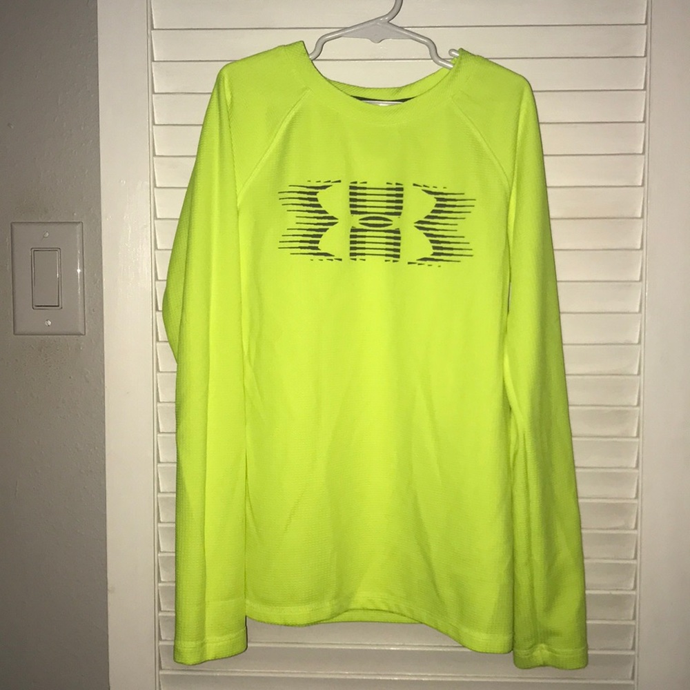 Boys under armour long sleeve waffle weave